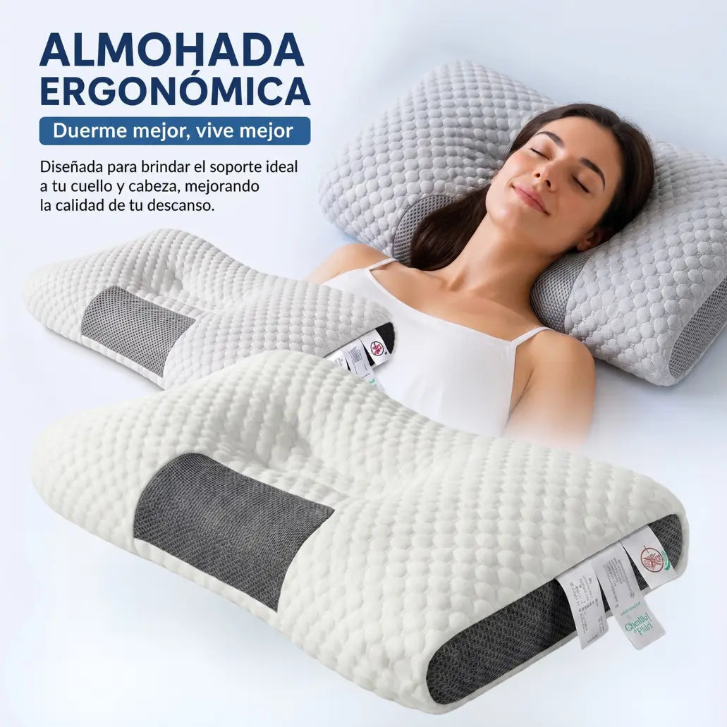 Almohada Ortopédica 3D — Memory Foam