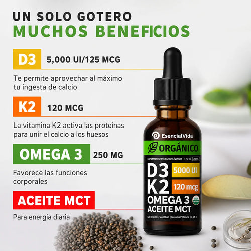 D3 + K2 Gotas® | Refuerza Huesos e Inmunidad