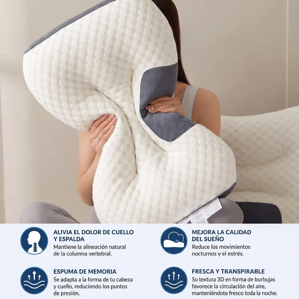 Almohada Ortopédica 3D — Memory Foam