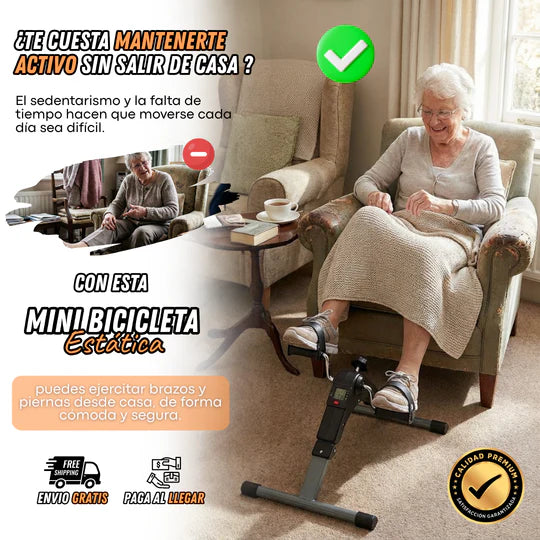 Mini Bicicleta de Ejercicio — Actívate Sin Levantarte de Tu Silla