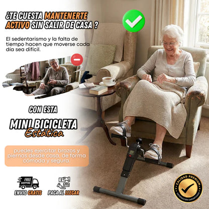Mini Bicicleta de Ejercicio — Actívate Sin Levantarte de Tu Silla
