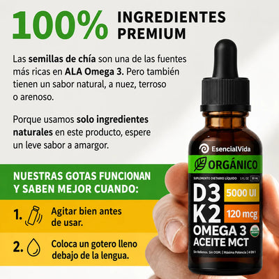 D3 + K2 Gotas® | Refuerza Huesos e Inmunidad