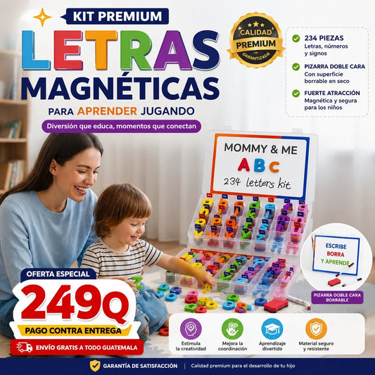 MEGAKIT de Letras Magnéticas: Aprende, Juega y Crece