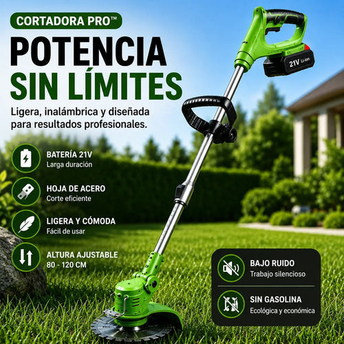 Recortadora de Grama Pro™ - Libre de Cables