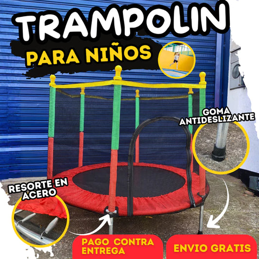 Trampolín Infantíl Recreativo, Interior o Exterior