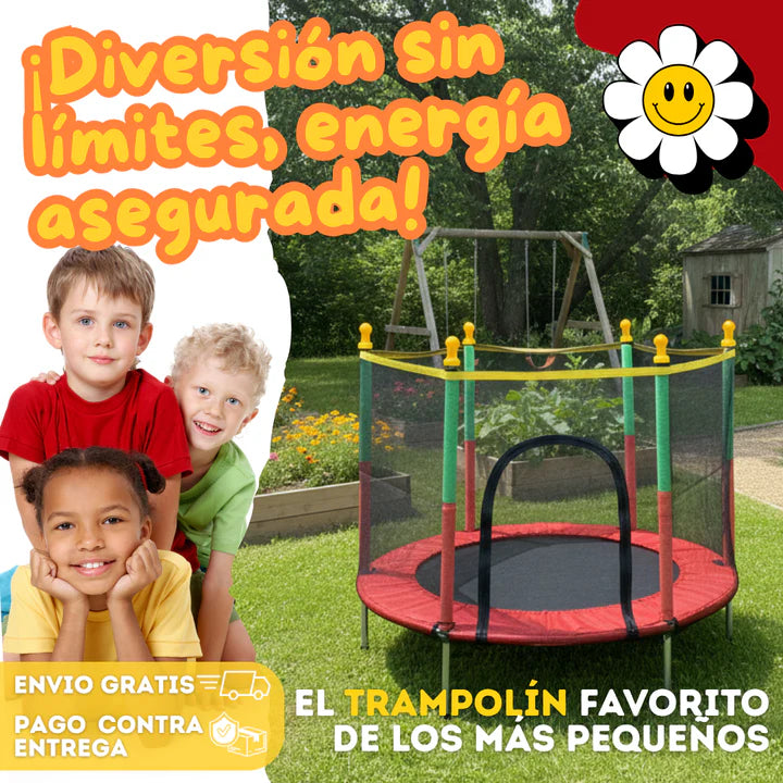 Trampolín Infantíl Recreativo, Interior o Exterior