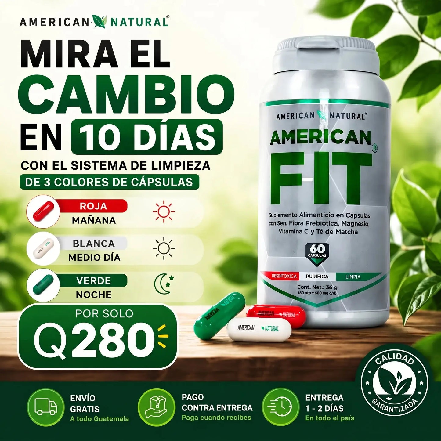American FIT Cápsulas X60 – American Natural