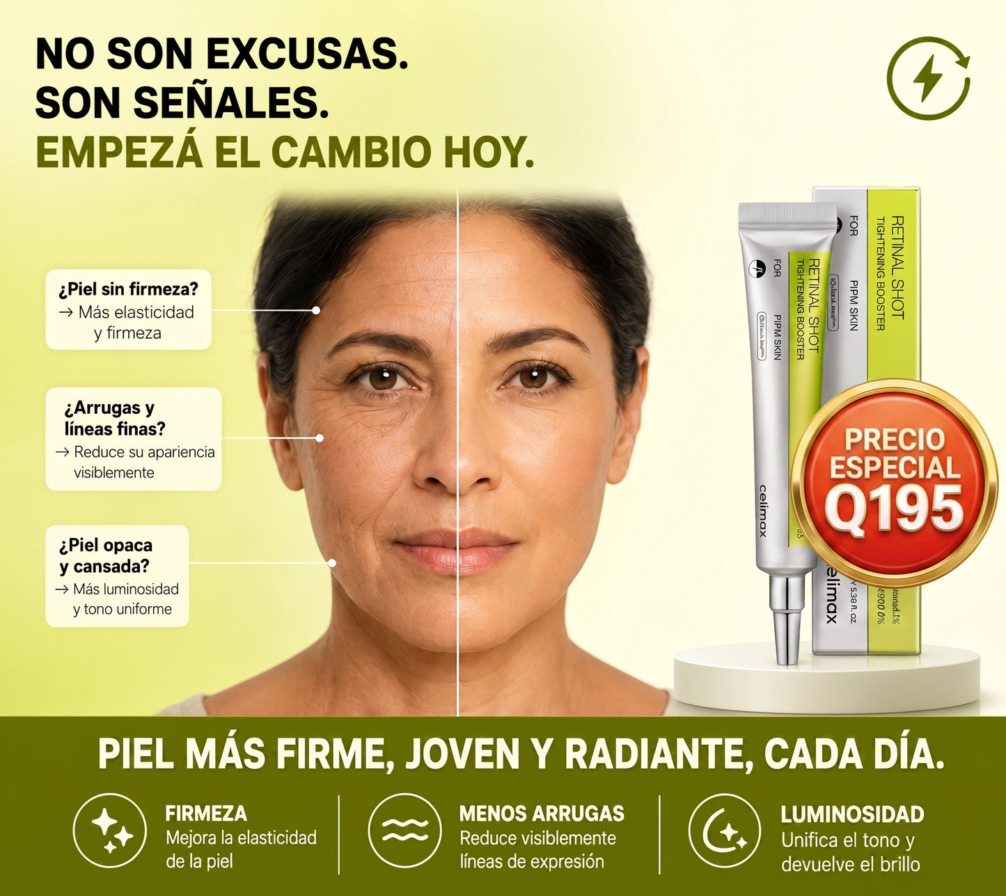 Celimax Retinal Shot – Piel Más Firme, Lisa y Luminosa