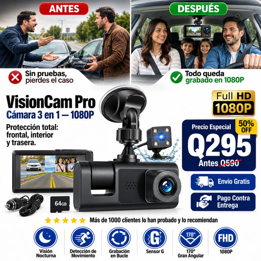 VisionCam Pro — Grábalo todo, protégete siempre.