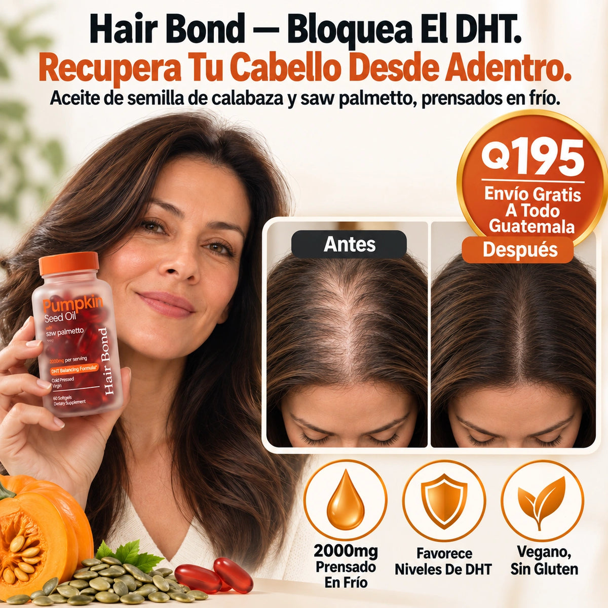 Hair Bond — Bloquea El DHT. Recupera Tu Cabello Desde Adentro
