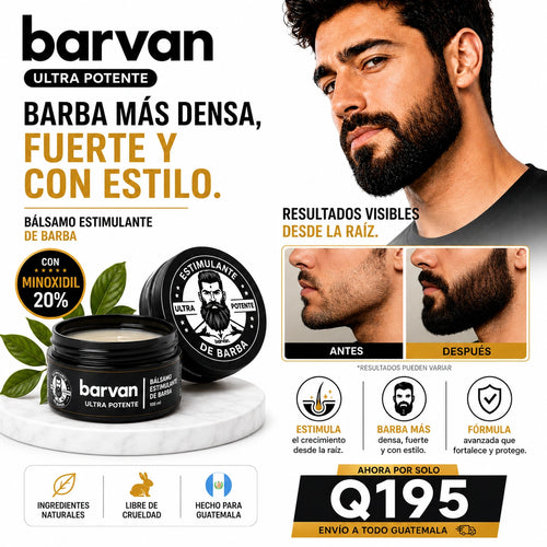 BARVAN™ — Fórmula Avanzada para el Crecimiento de Barba