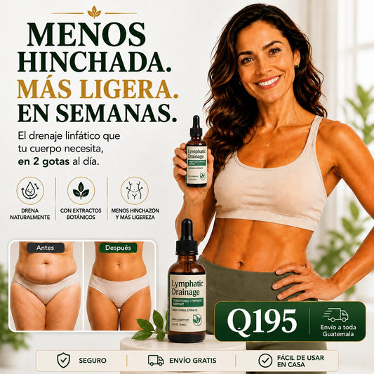 Gotas de Drenaje Linfático —  Adiós a la Hinchazón que la Dieta Nunca Pudo Quitar