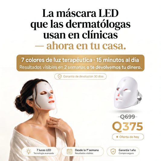 Máscara Facial LED — El secreto de la piel perfecta, ahora en tus manos