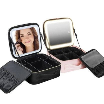 COSMETIQUERA PROFESIONAL – CON ESPEJO LED