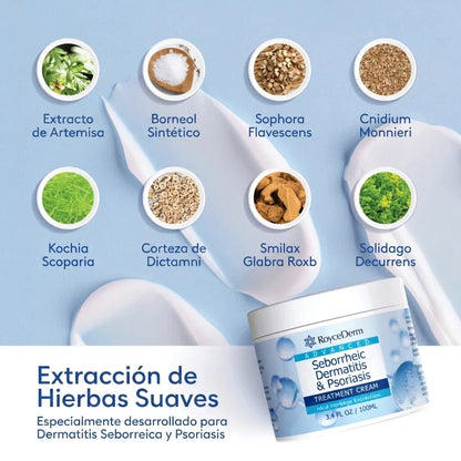 RoyceDerm – Crema para Dermatitis Seborreica y Psoriasis