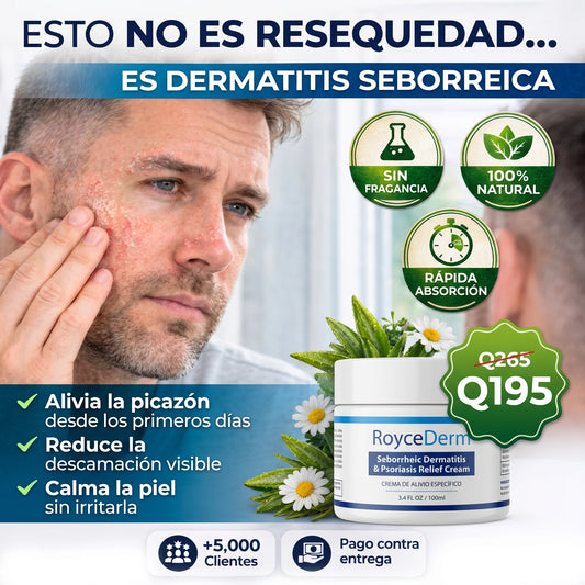 RoyceDerm – Crema para Dermatitis Seborreica y Psoriasis