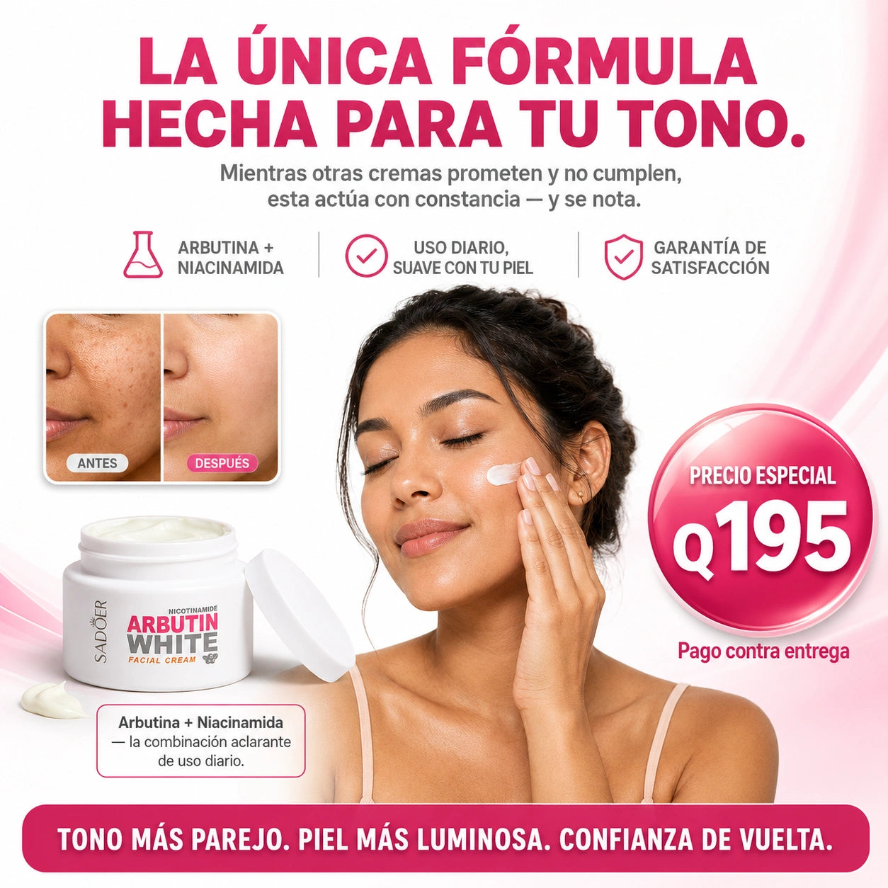 Arbutina Crema – Aclarante Facial Diario