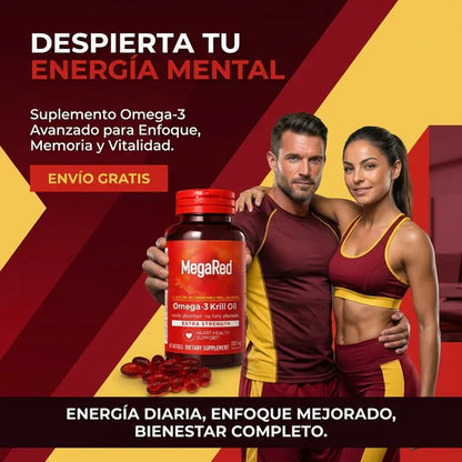 MegaRed – Omega-3 + Krill | Corazón Fuerte, Más Energía y Bienestar Diario