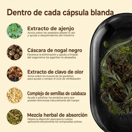 Selvia™— Librate de los parásitos y bichos ocultos en solo 14 días con Ajenjo, Nuez Negra y Clavo