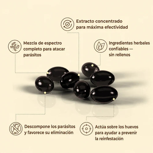 Selvia™— Librate de los parásitos y bichos ocultos en solo 14 días con Ajenjo, Nuez Negra y Clavo